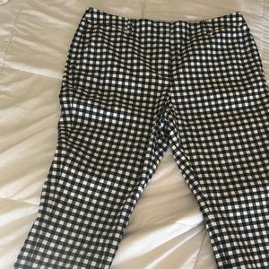 Navy/White checkered work pants